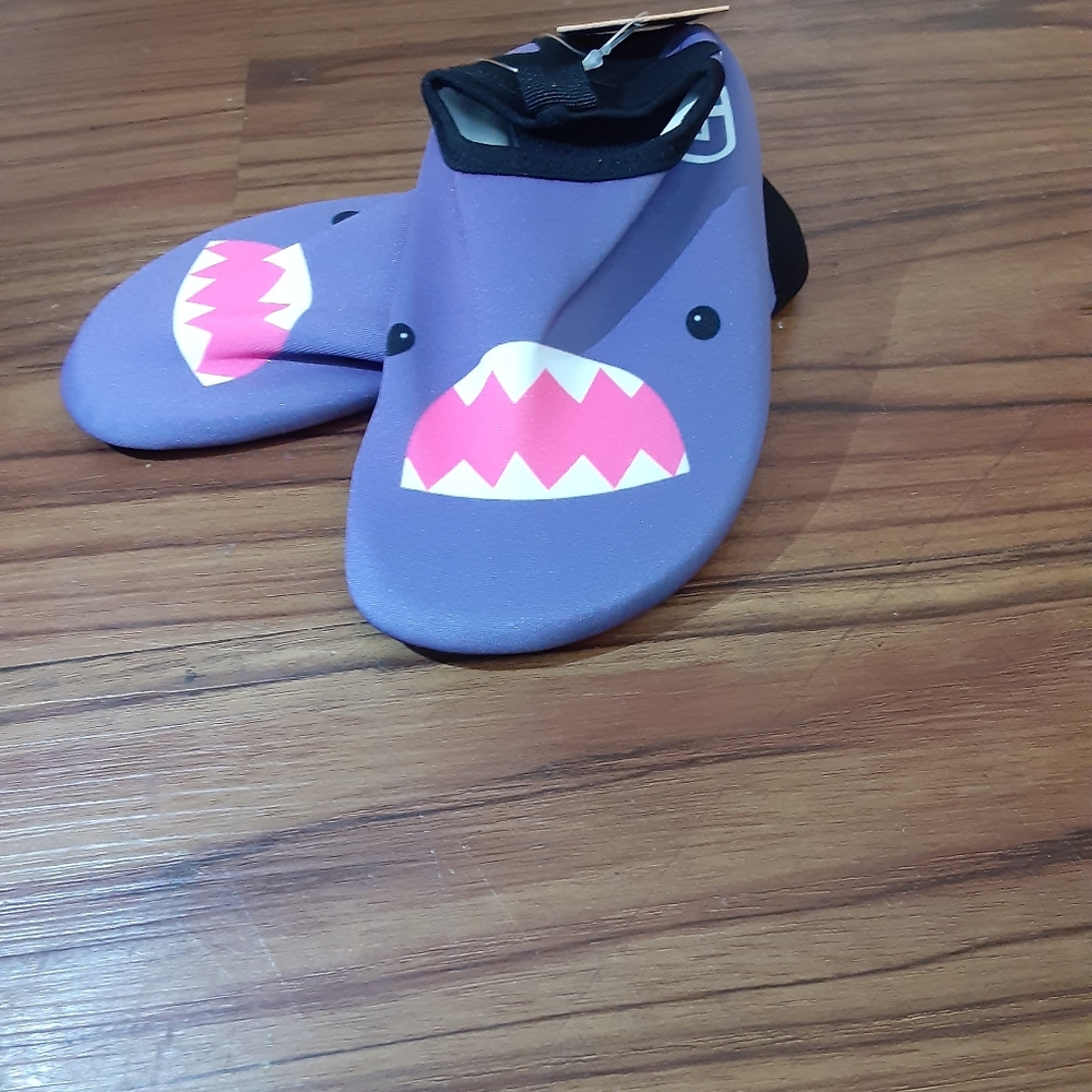 Purple Shark Slippers/Water Shoes